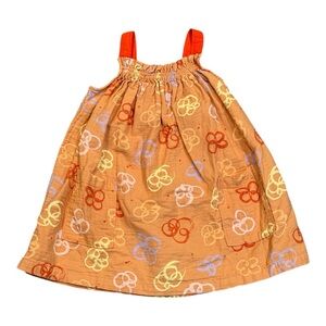 Open Edit orange floral sundress